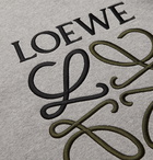 Loewe - Slim-Fit Logo-Embroidered Loopback Cotton-Jersey Sweatshirt - Gray