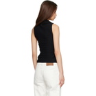 BALMAIN Black One Shoulder Top