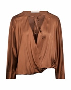Manila Grace Womens Top in Brown