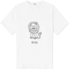 Bode Men's Embellished Lion T-Shirt in White