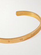 Maison Margiela - Logo-Engraved Gold-Plated Cuff - Gold