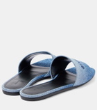Givenchy Logo denim slides
