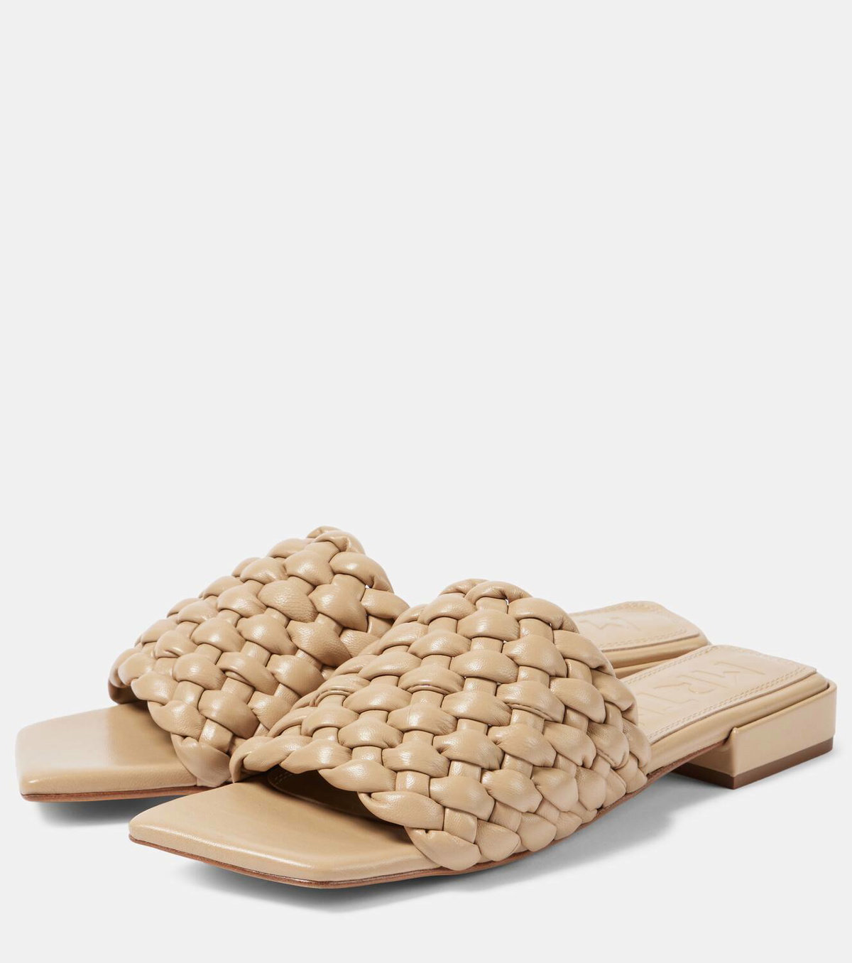 Souliers Martinez Aster woven leather slides