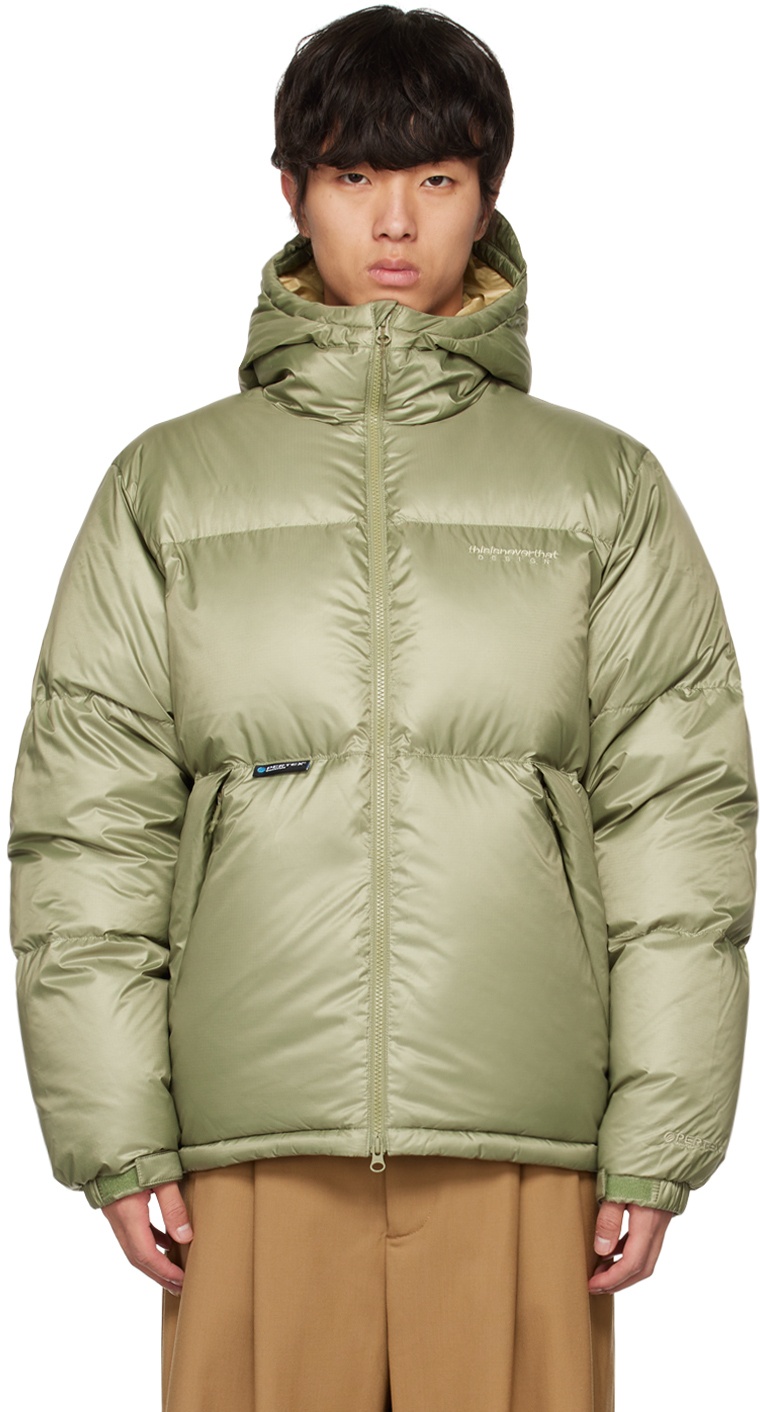 thisisneverthat Green Hooded Down Jacket thisisneverthat