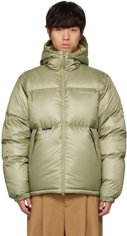 Photo: thisisneverthat Green Hooded Down Jacket