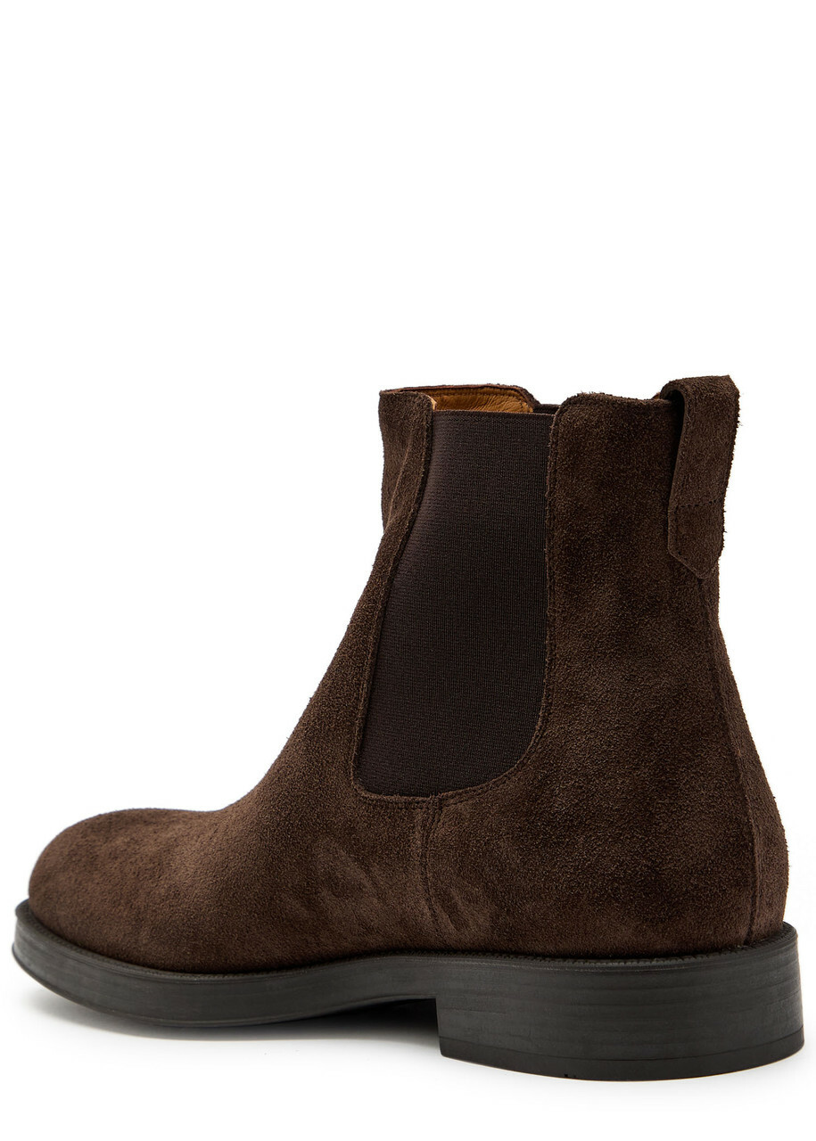 Tods Suede Chelsea Boots Brown