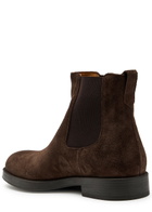 Tods Suede Chelsea Boots Brown