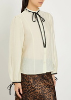 Sister Jane Encore Embellished Woven Blouse Ivory