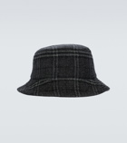 Burberry - Wool and cashmere checked bucket hat