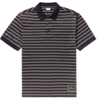 Brioni - Striped Cotton Polo Shirt - Blue