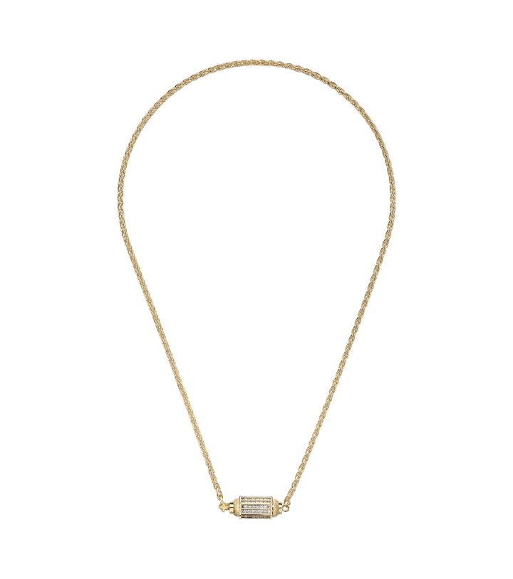 Photo: Marie Lichtenberg 18kt gold (750/1000) necklace with diamonds