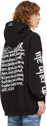 VETEMENTS Black & White World Tour Logo Hoodie