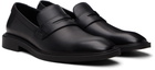 Hugo Black Penny Trim Loafers
