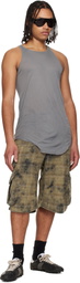 R13 Khaki Bermuda Cargo Shorts
