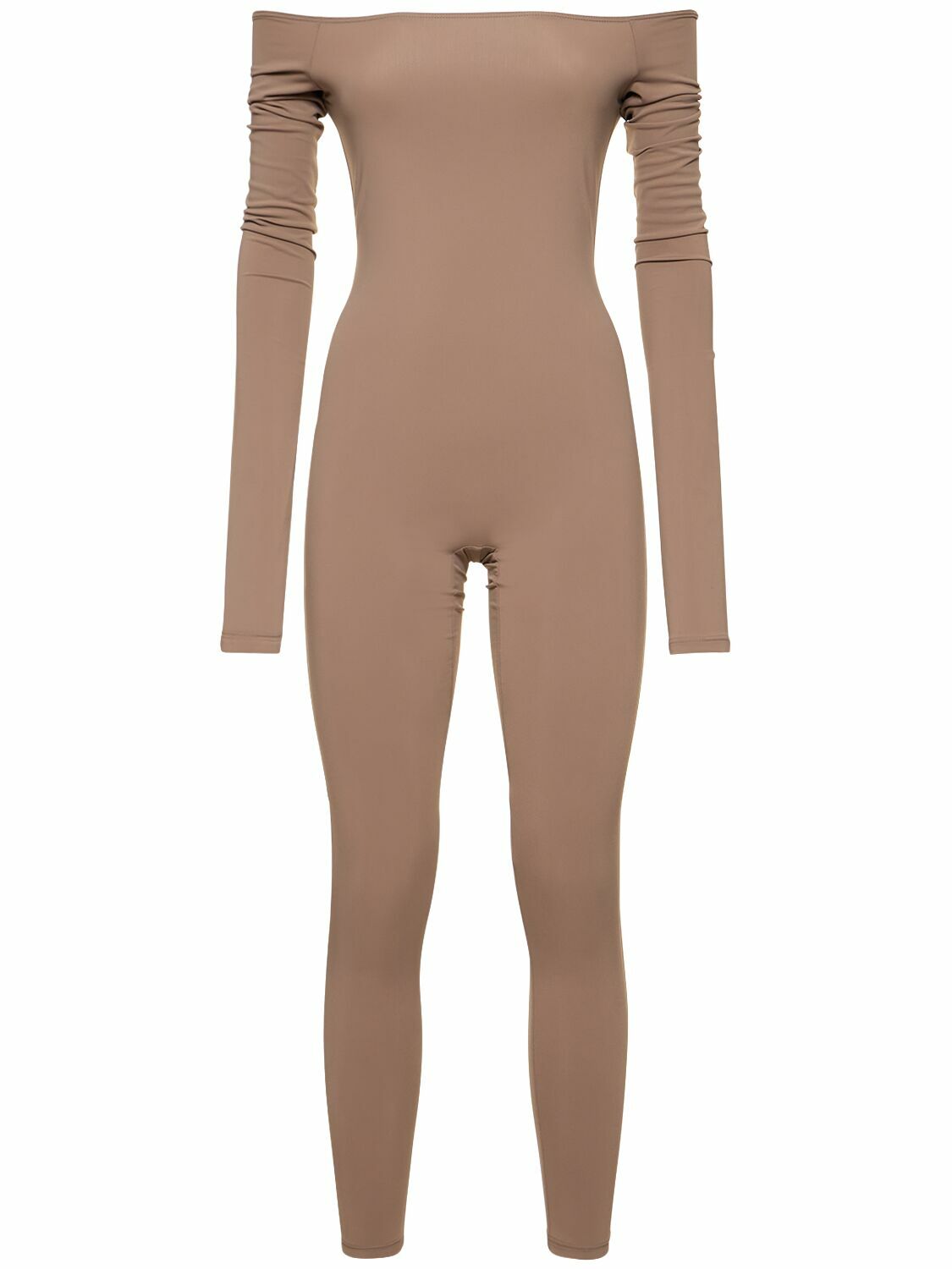 THE ANDAMANE Kendall Matte Lycra Cutout Jumpsuit The Andamane