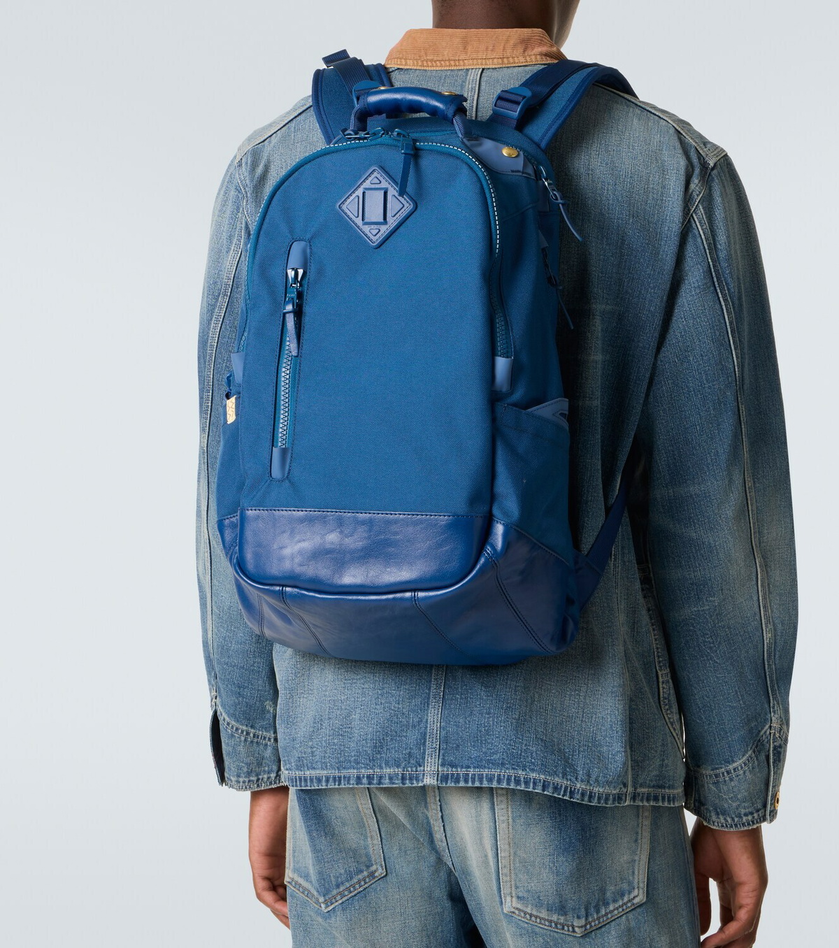 Visvim Cordura 20L leather-trimmed backpack