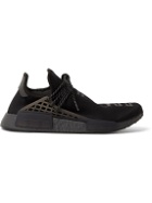adidas Originals - Pharrell Williams Hu NMD Rubber-Trimmed Primeknit Sneakers - Black