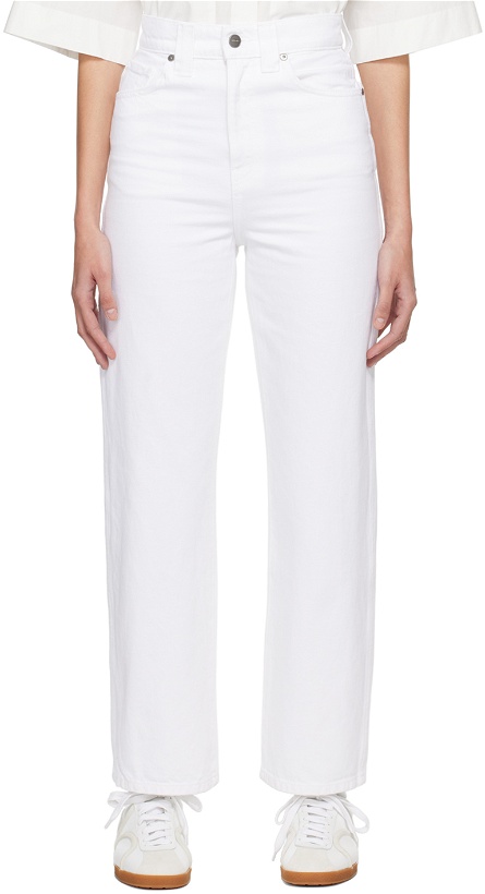 Photo: KHAITE White 'The Shalbi' Jeans