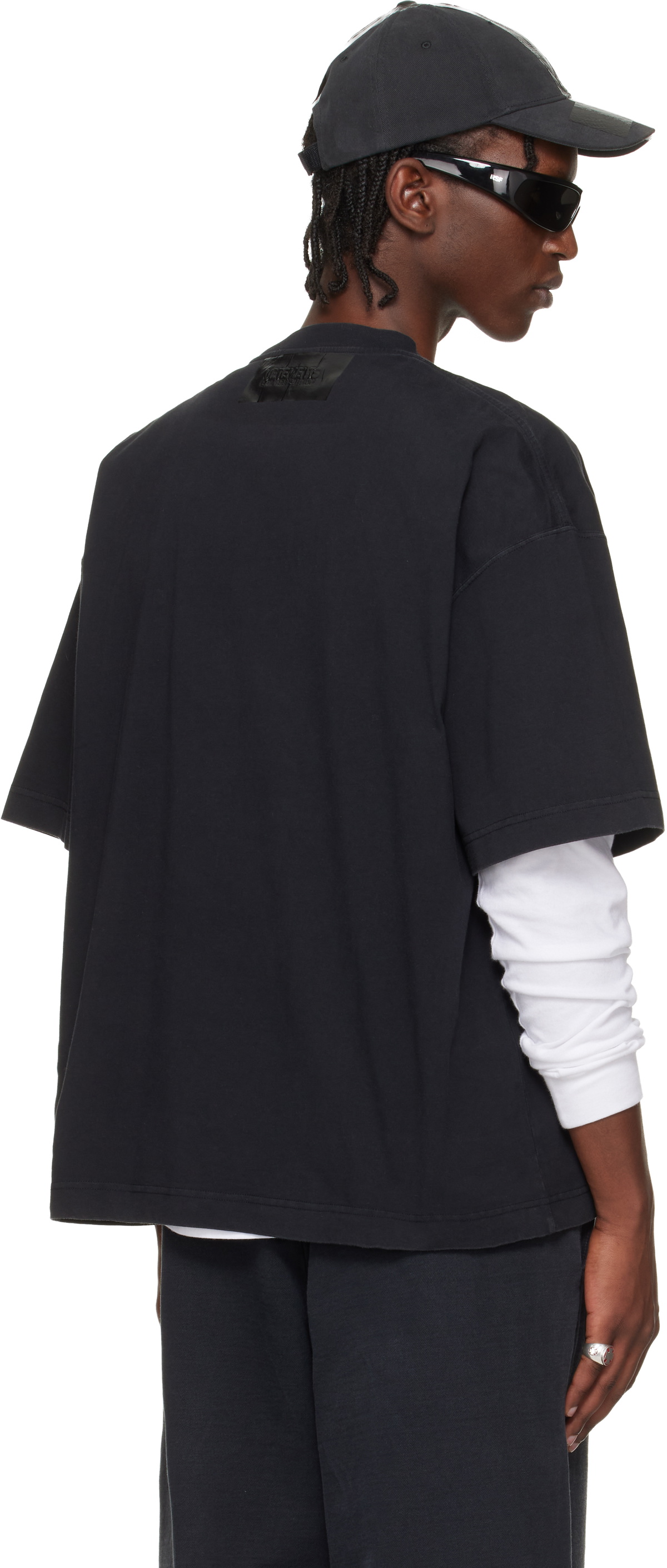 VETEMENTS Black Taped Logo T-shirt
