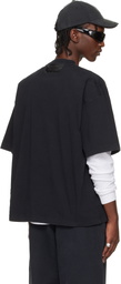 VETEMENTS Black Taped Logo T-shirt