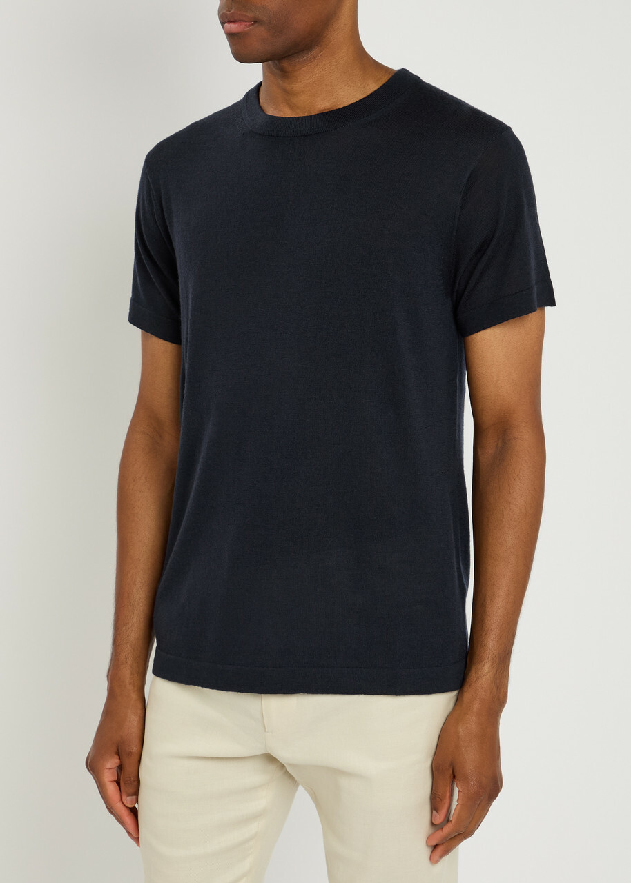 Lestrange Knitted T-shirt Navy