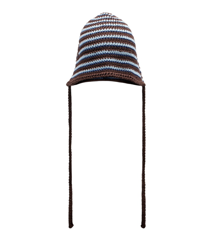 Photo: Miu Miu Striped knitted cotton hat