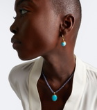 Octavia Elizabeth Orb 18kt gold earrings with turquoise