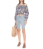 Alexandra Miro Gypsy floral cotton crop top