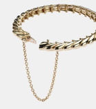 Rainbow K Ecaille XS 14kt yellow and white gold bracelet with diamonds