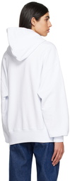 MSGM White Dolphin Hoodie