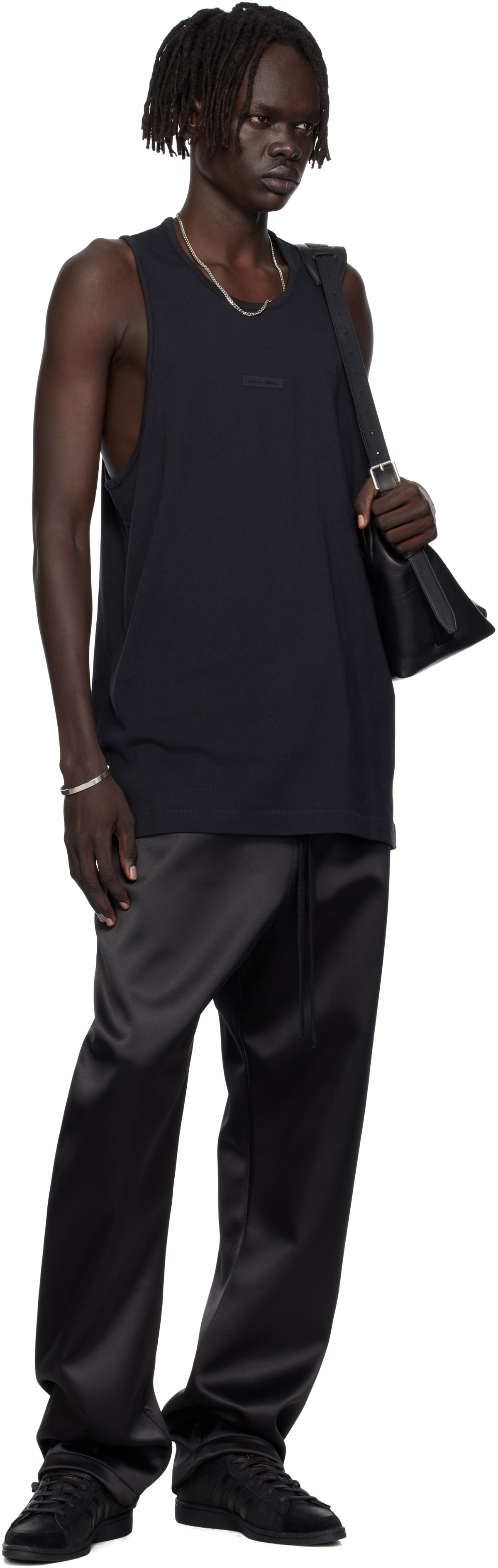 Fear of God ESSENTIALS Black Vintage Fit Tank Top