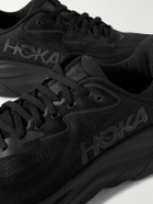 Hoka - Clifton 10 Rubber-Trimmed Jacquard Running Sneakers - Black