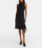 McQueen Lace-trimmed pencil skirt