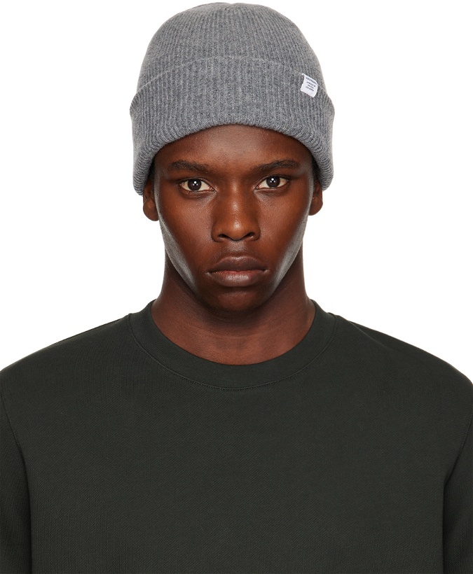 Photo: NORSE PROJECTS Gray Wool Beanie