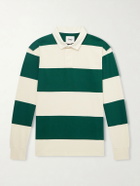 Drake's - Stripe Cotton-Jersey Polo Shirt - Neutrals
