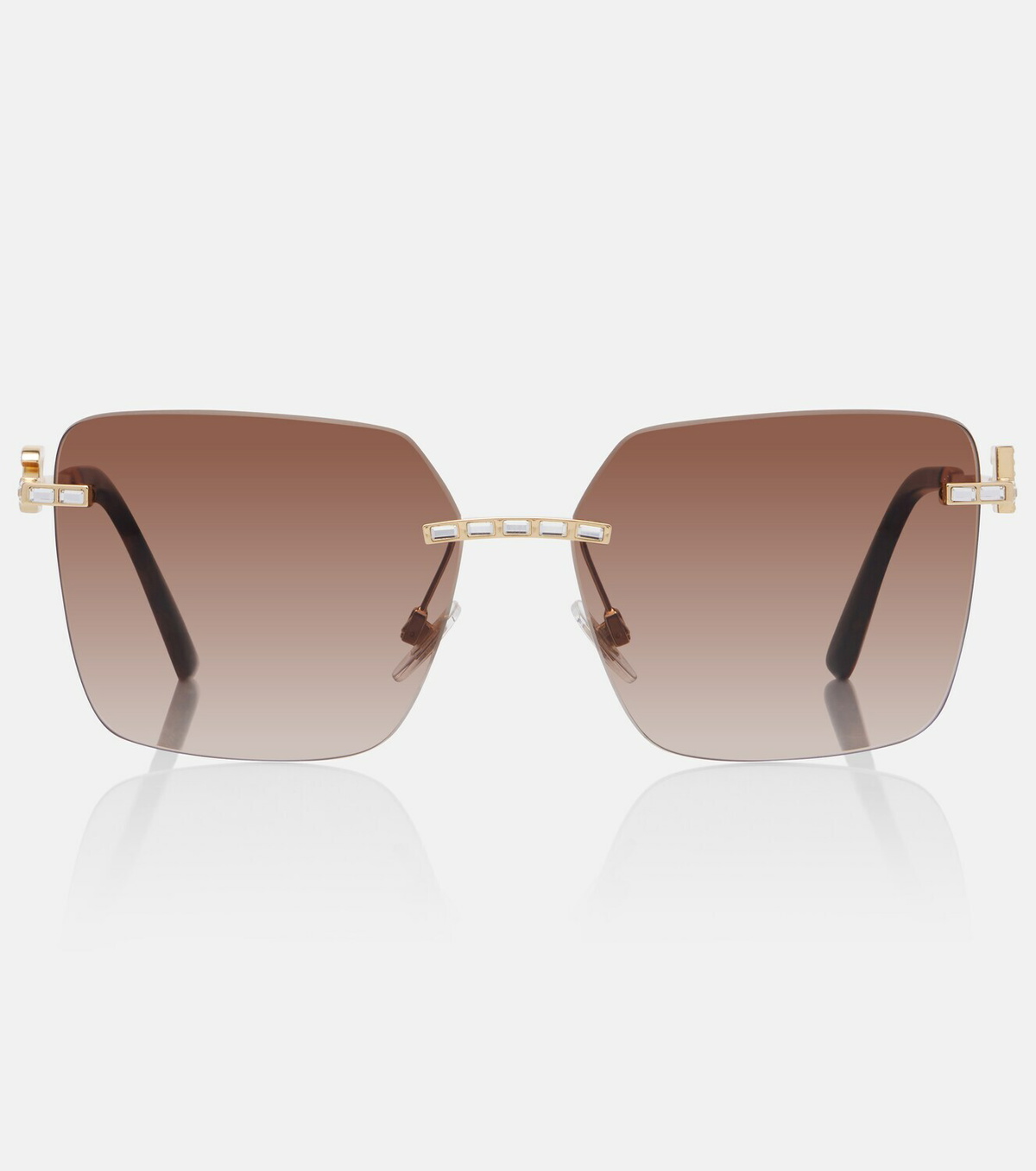 Dolce&Gabbana DG crystal-embellished square sunglasses