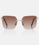 Dolce&Gabbana DG crystal-embellished square sunglasses