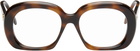 LOEWE Brown & Black Curvy Glasses