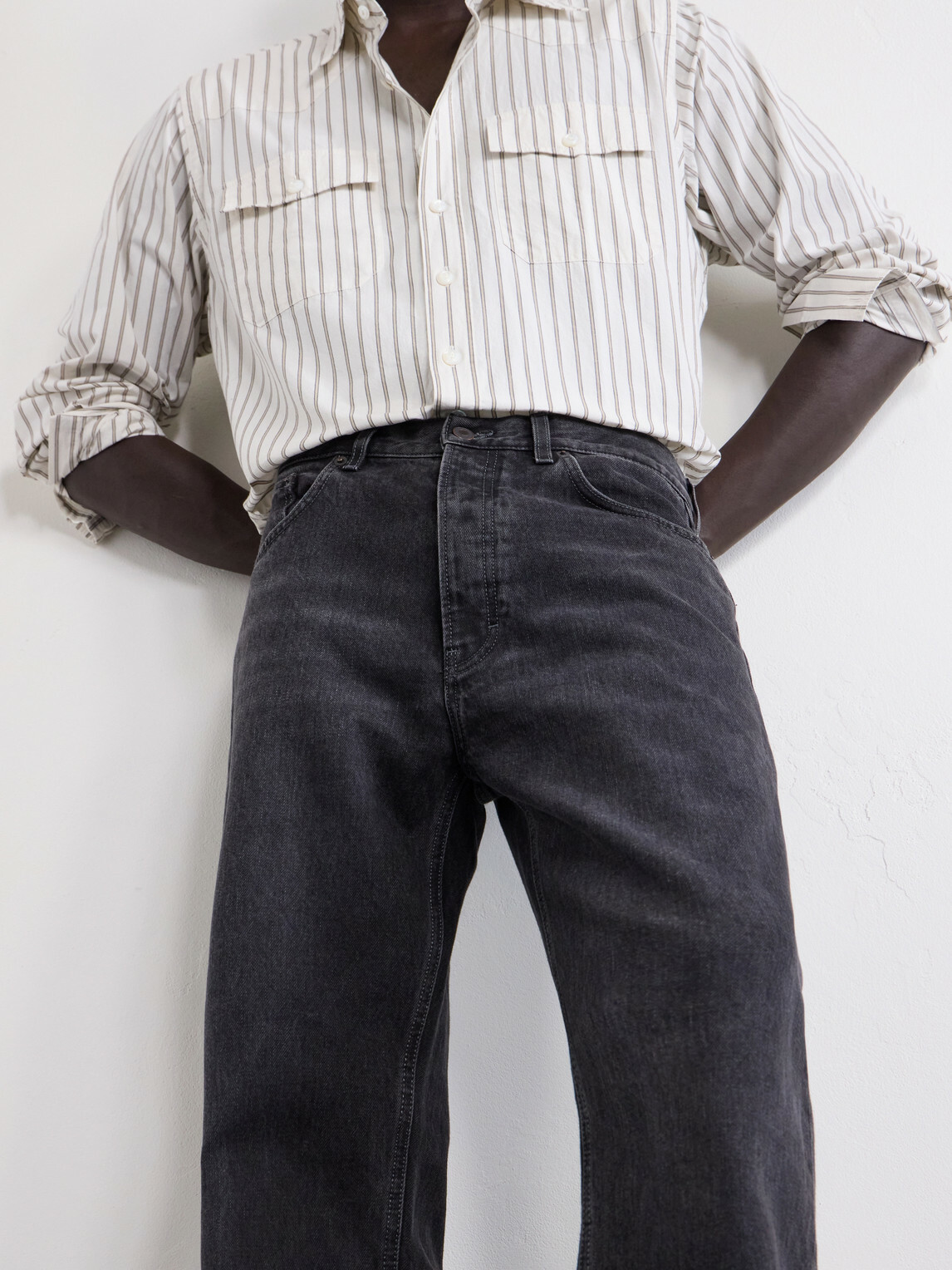 Jeanerica - Vega Straight-Leg Cotton Jeans - Black