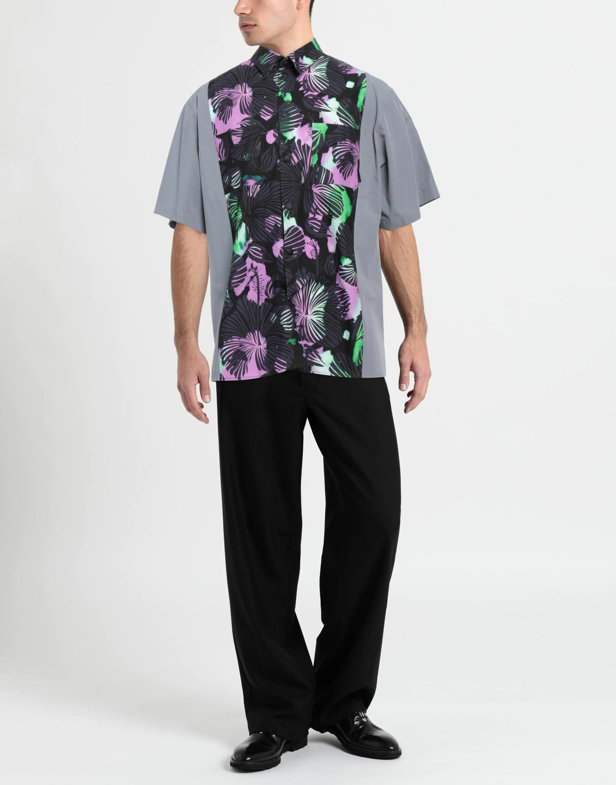 Msgm Mens Shirt in Grey