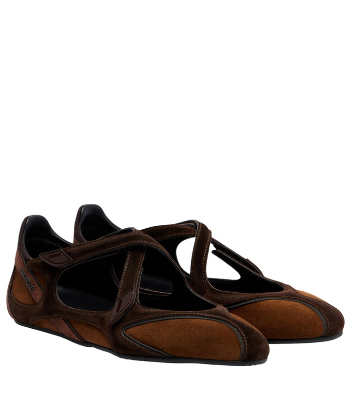 Photo: The Attico Floor 01 suede ballet flats