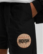 Adish Sur Logo Ripstop Track Elastic Waist Shorts Black - Mens - Sport & Team Shorts