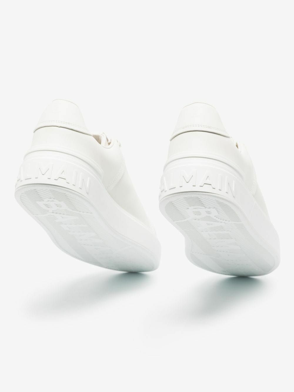 Balmain White B-Court Leather Sneakers Balmain