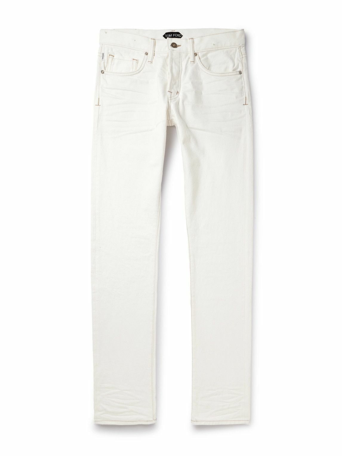 TOM FORD - Slim-Fit Jeans - White TOM FORD