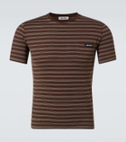 Miu Miu Striped cotton jersey T-shirt