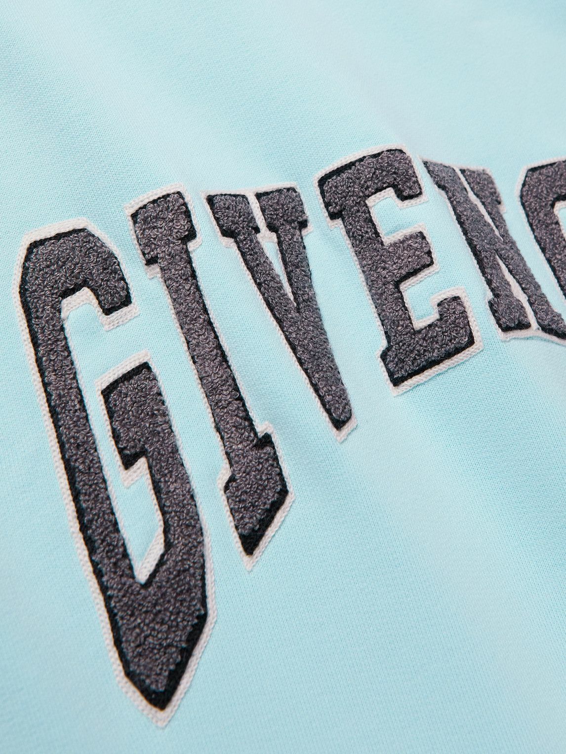 Givenchy Navy Logo-Embroidered  Hoodie