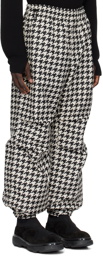 Burberry Black & White Houndstooth Trousers