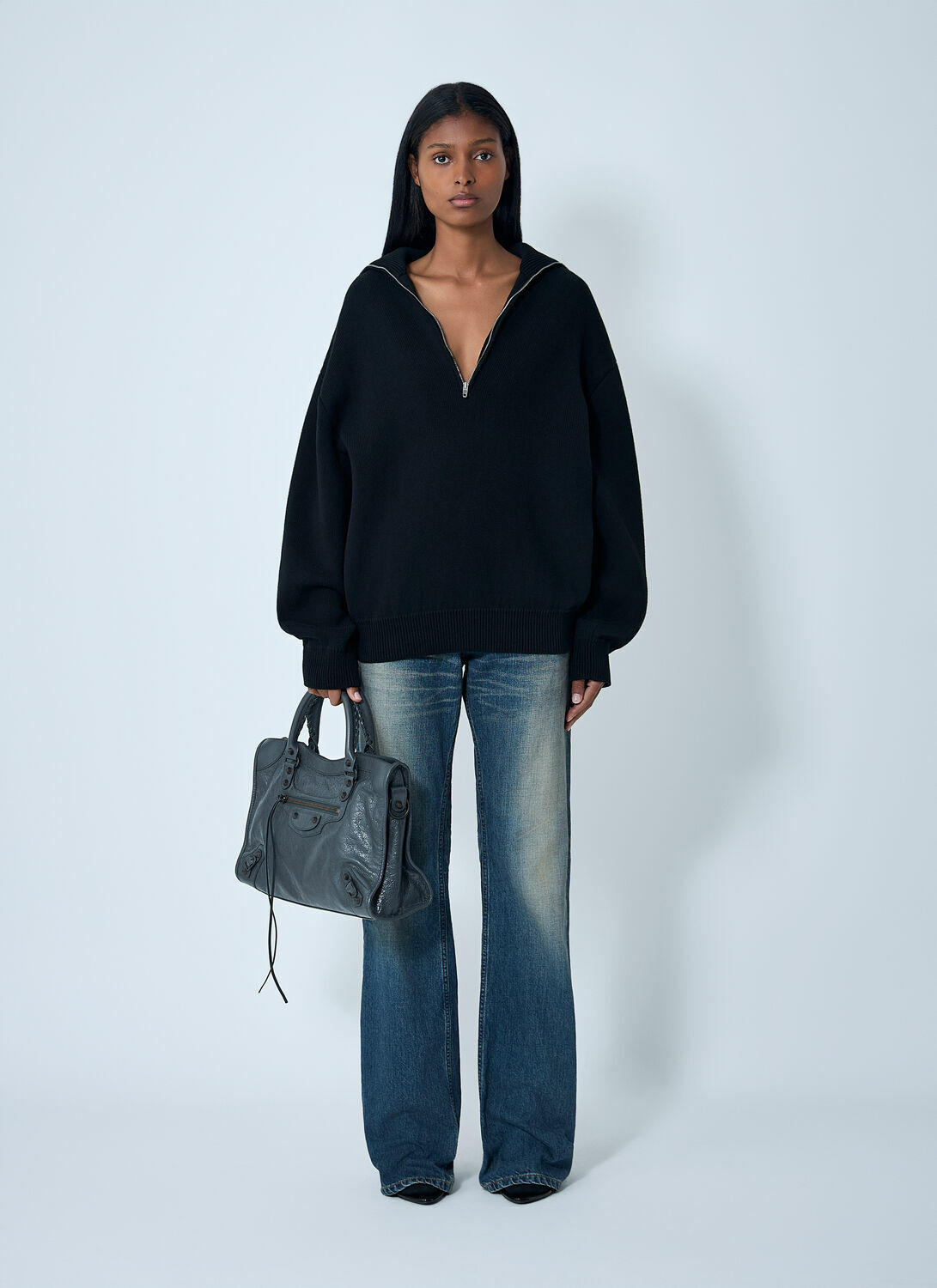 Balenciaga Zip-Up Sweater