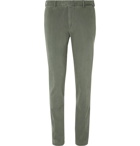 Boglioli - Grey-Green Slim-Fit Cotton-Blend Gabardine Suit Trousers - Green