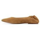 A.P.C. Beige Suede Ballerina Flats